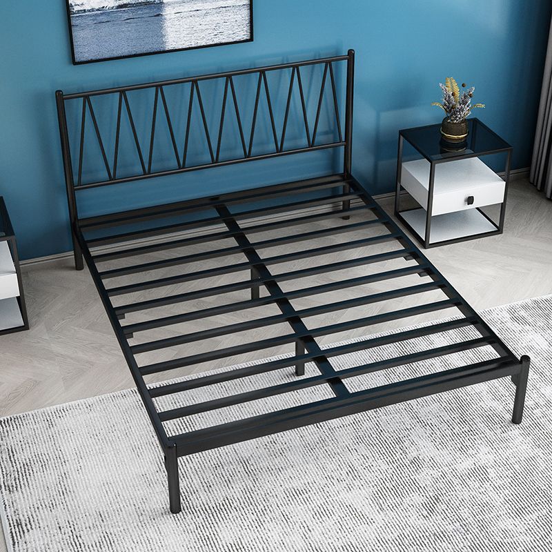 Metal Open-Frame Bed Minimalist Mattress Included Standard Bed
