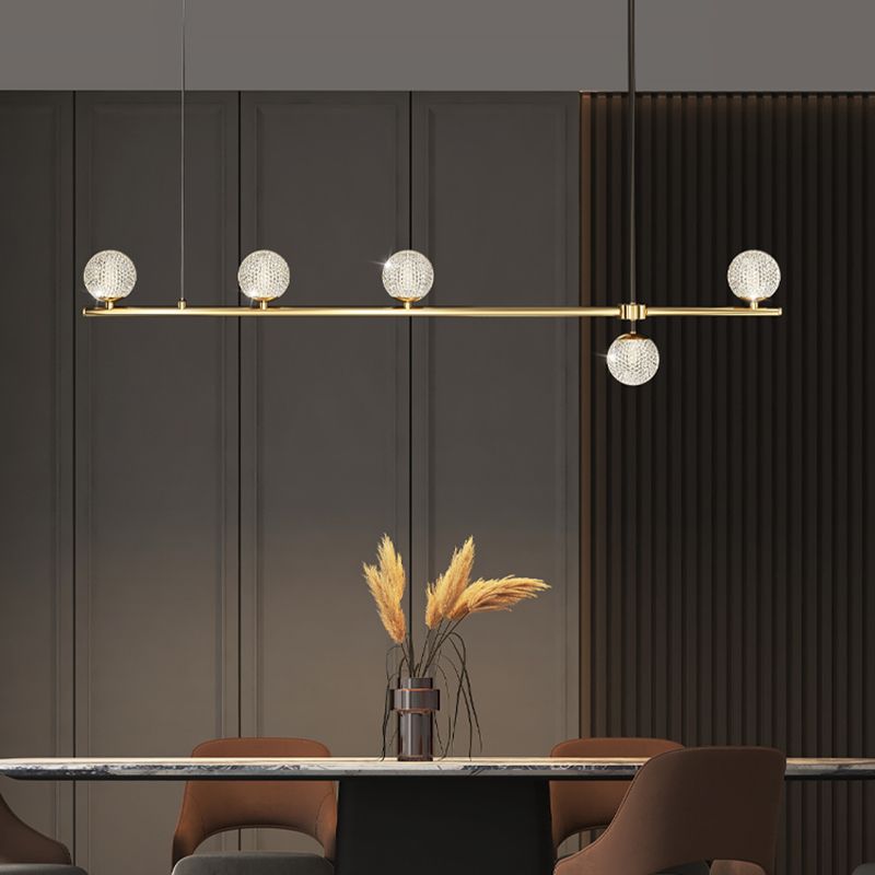 Fixes d'éclairage de l'île en acrylique Globe