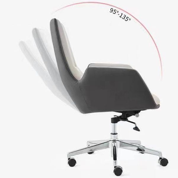 Executive Ergonomic Computer Chair Metal Base Contemporary Office Chair