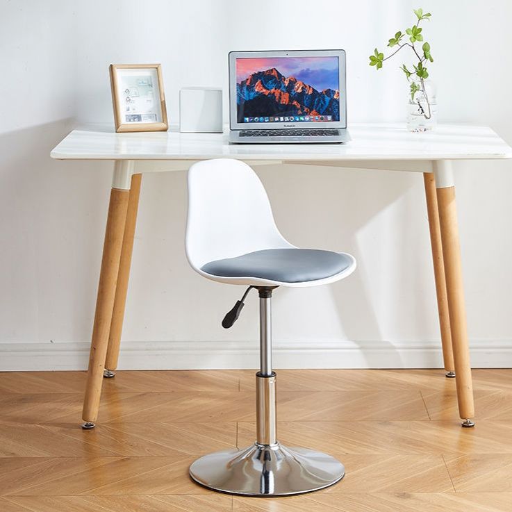 Contemporary Liftable Bar Stool Bucket Counter Bar Stool with Metal Legs