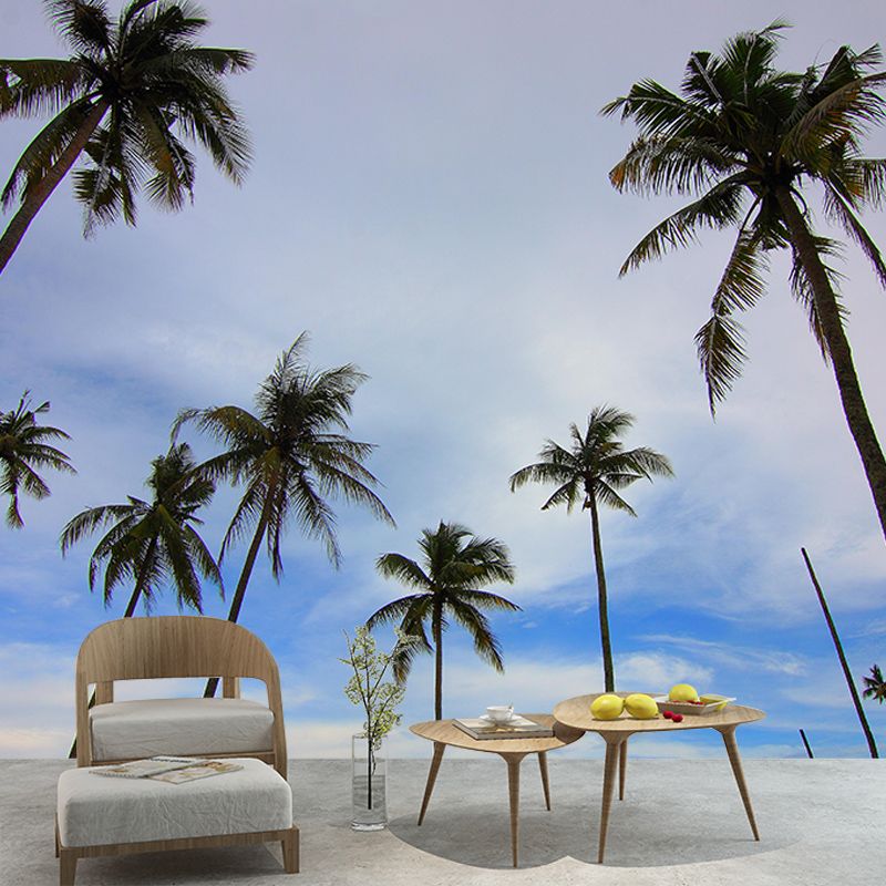 Stain Resistant Palm Tree Mural Tropical Photography Living Room Wall Mural