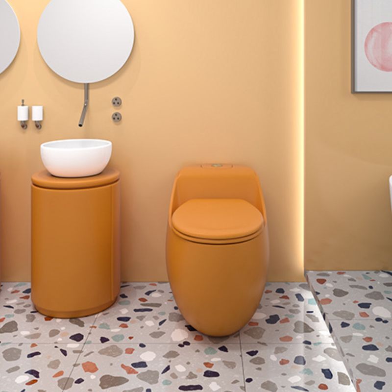 Contemporary Floor Mounted Flush Toilet Seat Included Urine Toilet for Bathroom