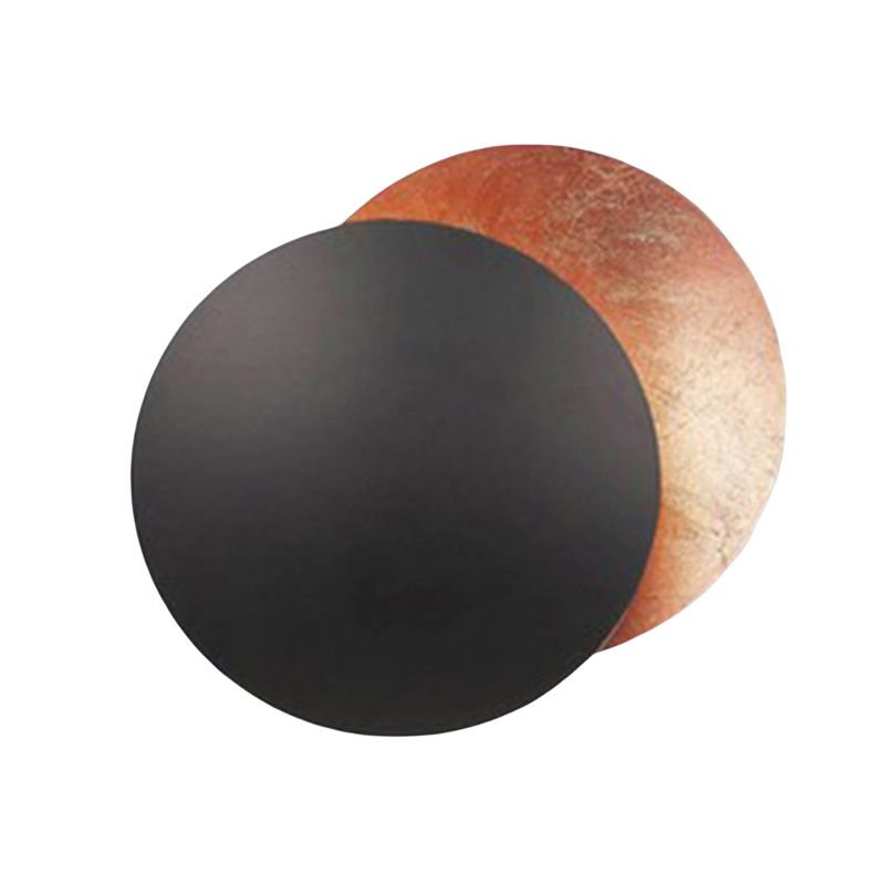 Light Luxury Metal Wall Light Circle Shape LED Rotatable Wall Lamp for Bedroom