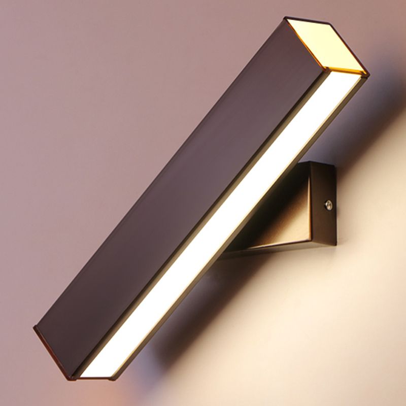 Linear Wall Mount Lighting Simple Metal 1 Light Wall Mounted Light for Bedroom