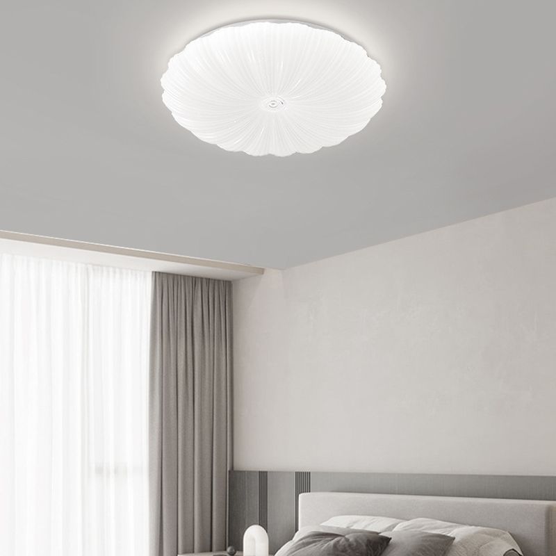 1 Light Circular Flush Light Contemporary Acrylic Flush Mount Lights for Bedroom