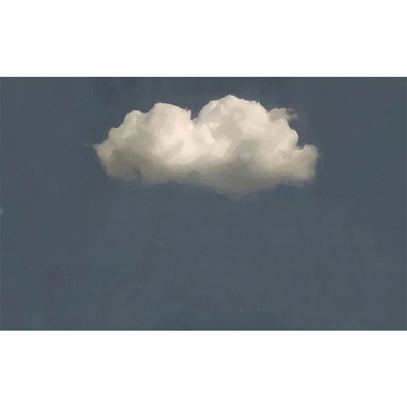 Non-Woven Waterproof Mural Wallpaper Simple Cloud Patterned Wall Decor for Living Room