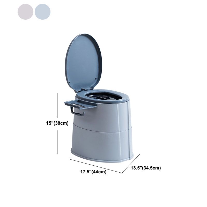Contemporary Plastic Toilet Floor Mounted Toilet Bowl with Toilet Seat for Washroom