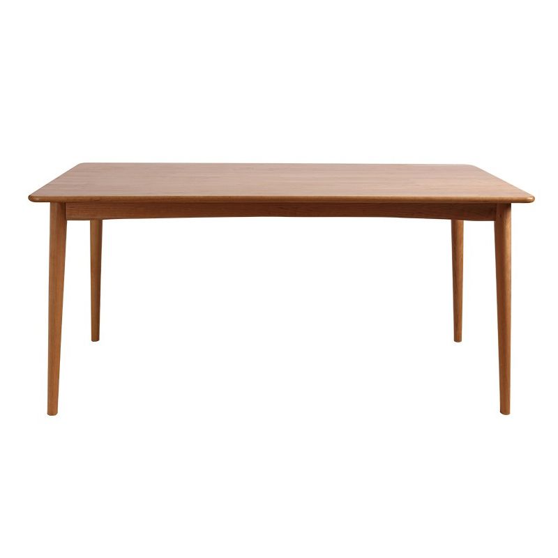 Rectangle Solid Wood Table Modern Dining Table with 4 Legs for Restaurant