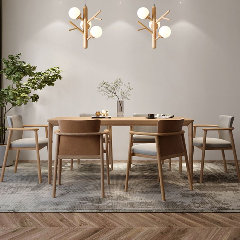 Houten kroonluchter hanglamp moderne 3-licht kroonluchter verlichtingsarmaturen voor woonkamer