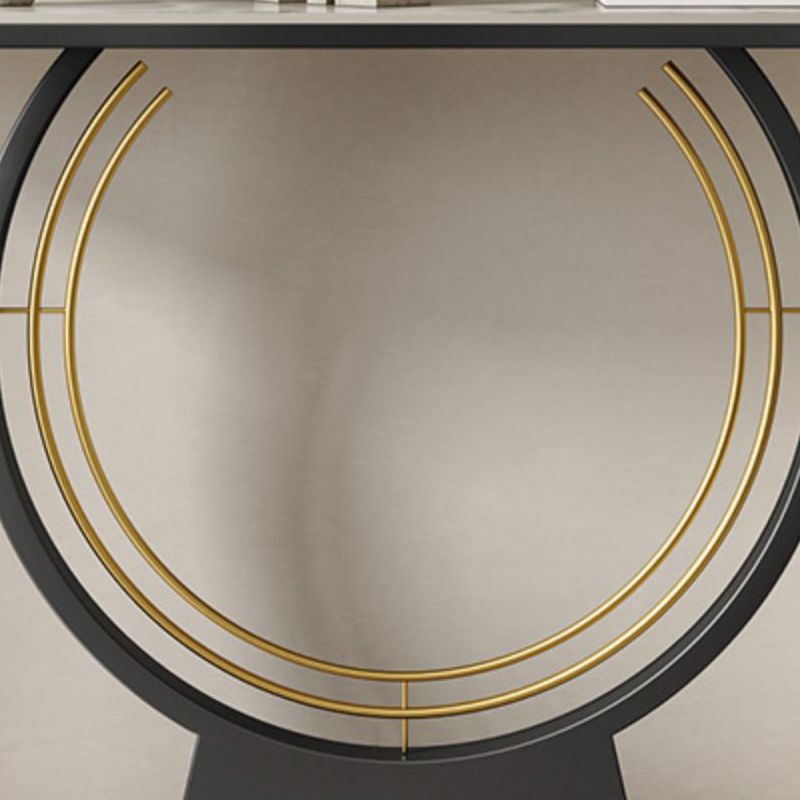 11.8" W Console Table Scratch Resistant Slate Contemporary End Table