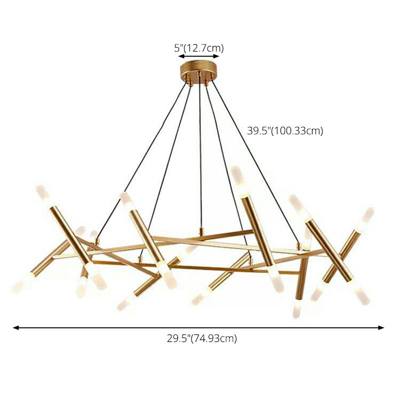 Postmoderne burst kroonluchter hanglamp acryl suspensie hanger licht voor woonkamer