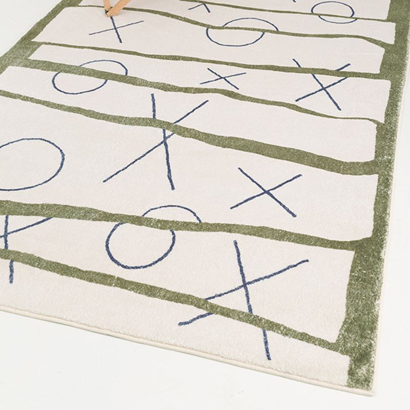 Abstract Pattern Rug Living Room Simple Style Carpet Polyester Washable Area Rug