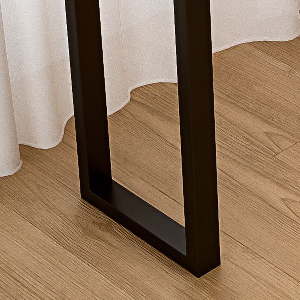 Industrial Natural Bistro Dining Table Rectangle Solid Wood Indoor Bar Dining Table