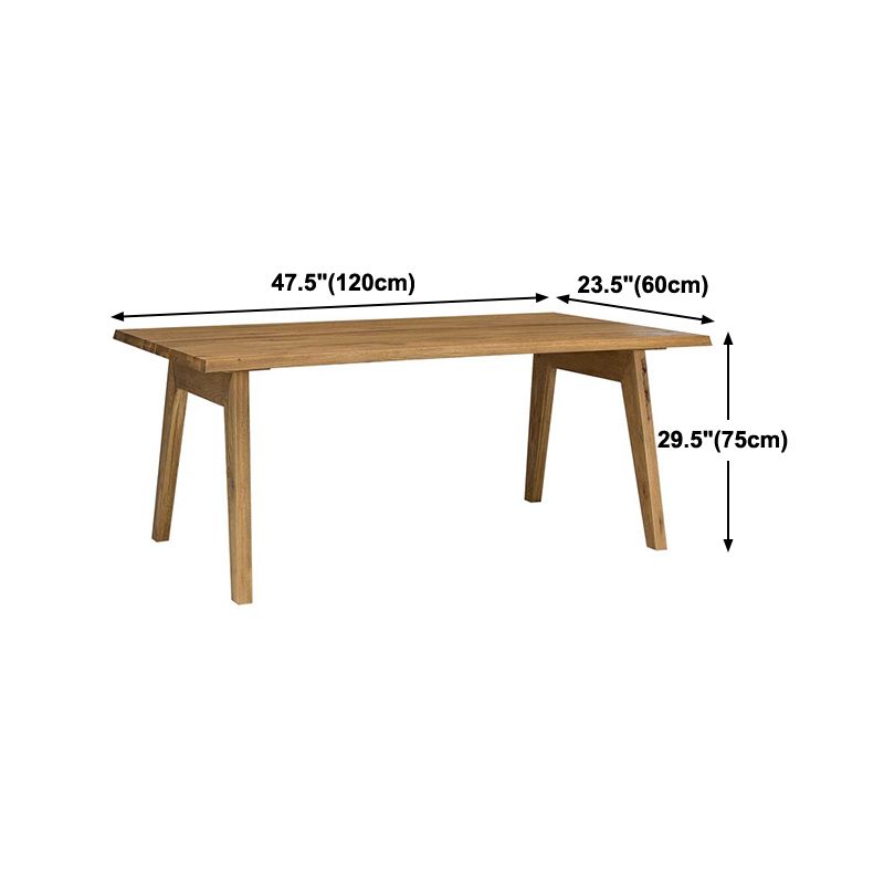 Rectangle Shape Dining Room Table Modern Pine Solid Wood Kitchen Desk