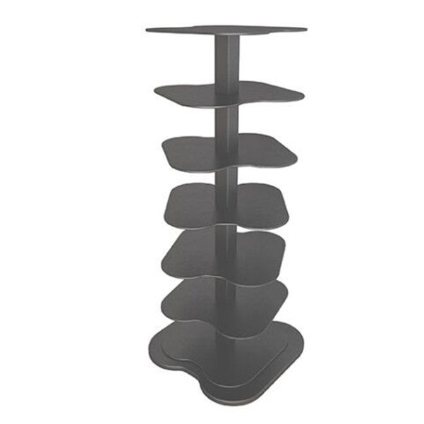 Home Office Geometric Bookcase Modern Style Metal Bookshelves