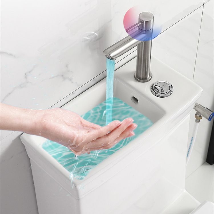 Contemporary Siphon Jet Flush Toilet Floor Mount One-Piece Toilet Urine Toilet