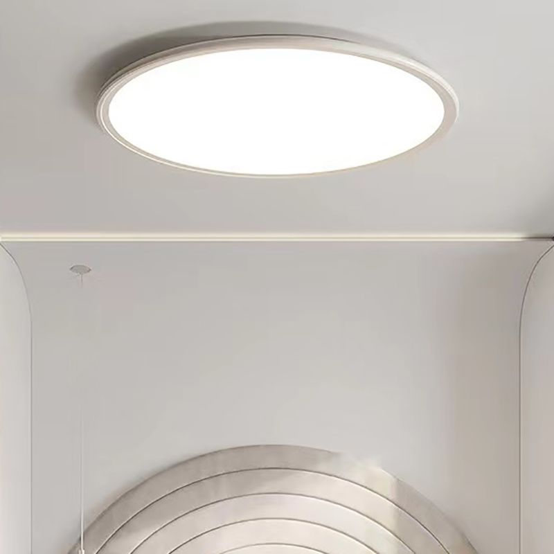 1 Light Geometric Flush Mount Lighting Simplicity Metal Ceiling Light