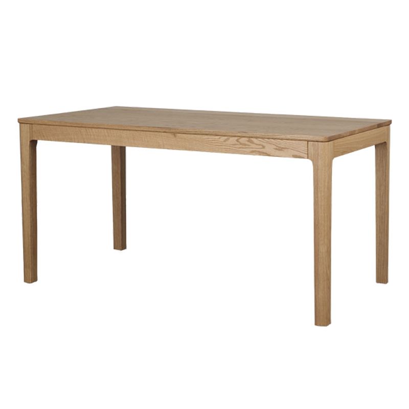 Mesa rectangular de madera maciza, mesa de cocina moderna con 4 patas para restaurante