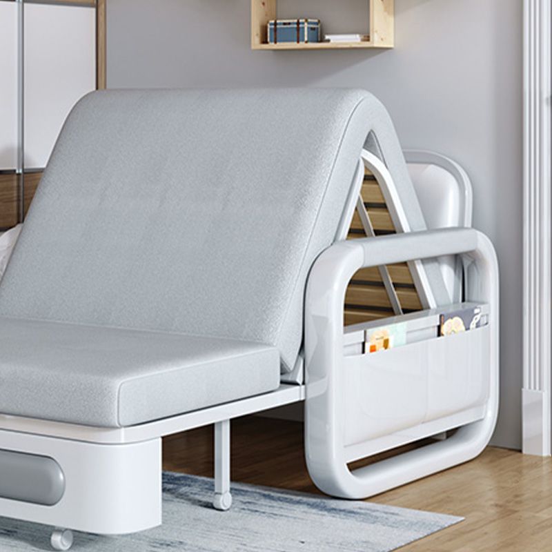 Scandinavian Sofa Bed, Faux Leather Futon And Mattress with Storage