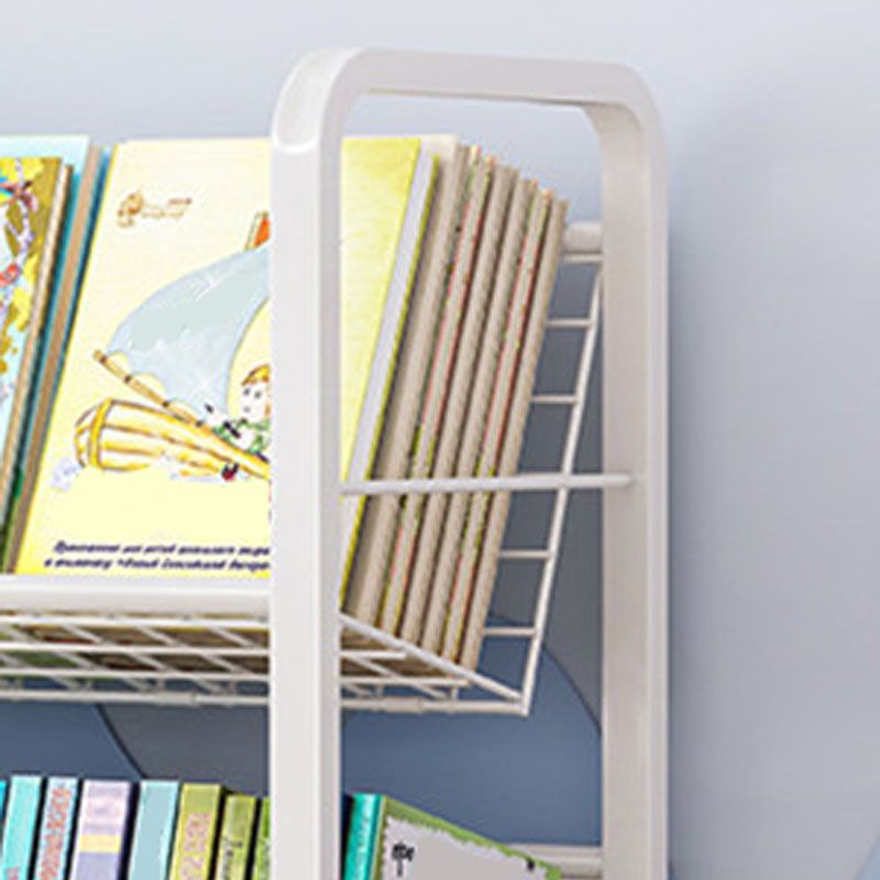 Metal Bookcase Matter Finish Contemporary Etagere Shelf Bookcase