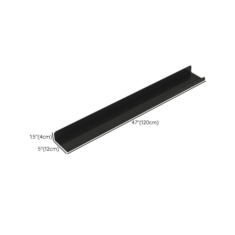 Metal Closed Back Bookcase Floating Glam Wall Mounted Bookshelf