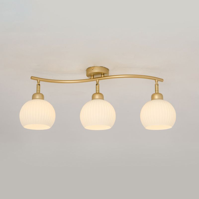 Modern Simple Iron Ceiling Light Ball Shape Ceiling Lamp for Bedroom