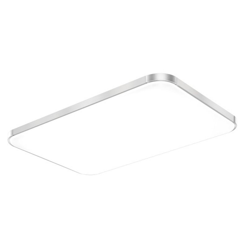 Geometric Flush Mount Contemporary Metal Flush Ceiling Light Fixture in White