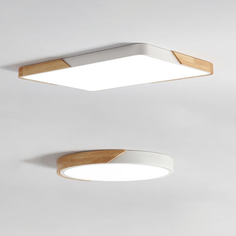 Moderna lampada da soffitto a LED semplice a forma di geometria in ferro da incasso per sala da pranzo