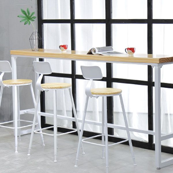 Industrial Bar Table Set 1/2/4/7 Pieces Solid Wood Counter Table Set for Indoor