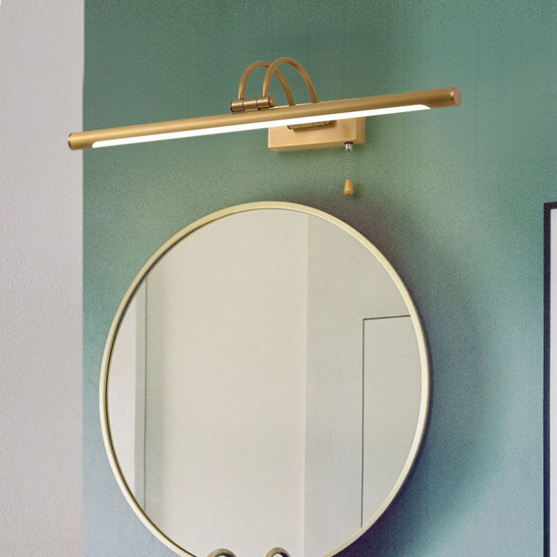 Vanité de vanité linéaire Lumière postmoderne à 1 lumière Appiculture murale pour salle de bain