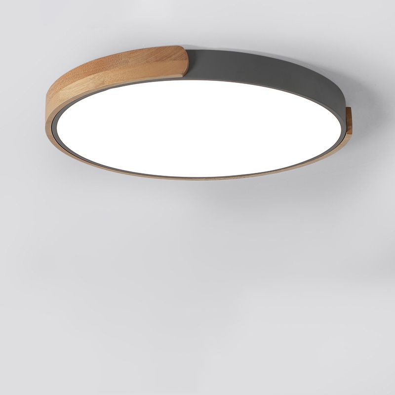Modern Style 1-Light Flush Mount Light Fixtures Cylinder Metal Flush Ceiling Led Light Fixture