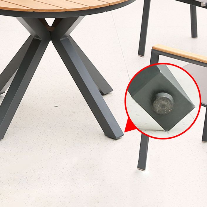 Modern Artificial Wood Dining Table Set 1/2/5 Pieces Dining Table Set for Outdoor