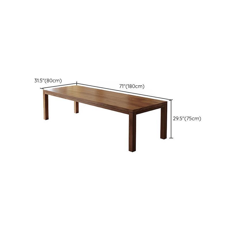 Modern Solid Wood Dining Table 4 Legs Dining Table for Dining Room