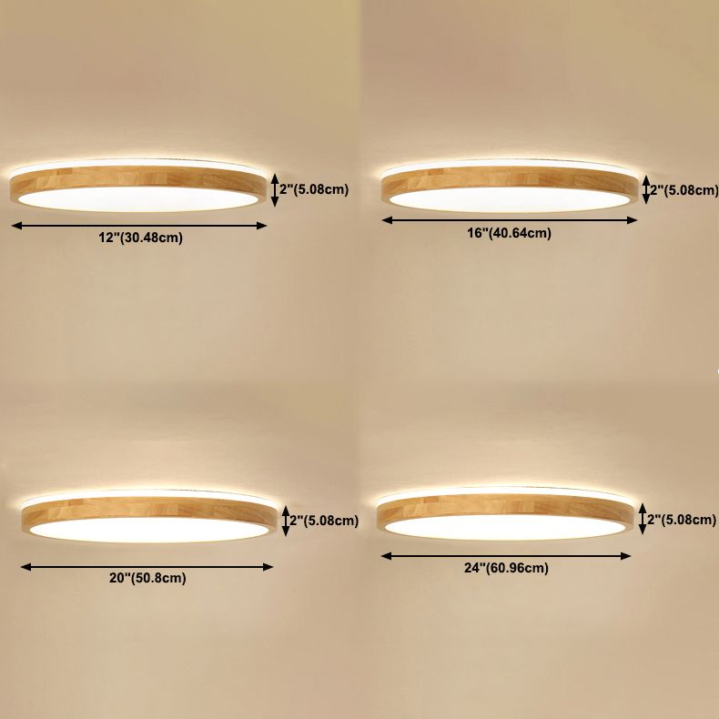 Luminaires encastrés ronds Lampe encastrée moderne à 1 lumière beige avec abat-jour en acrylique