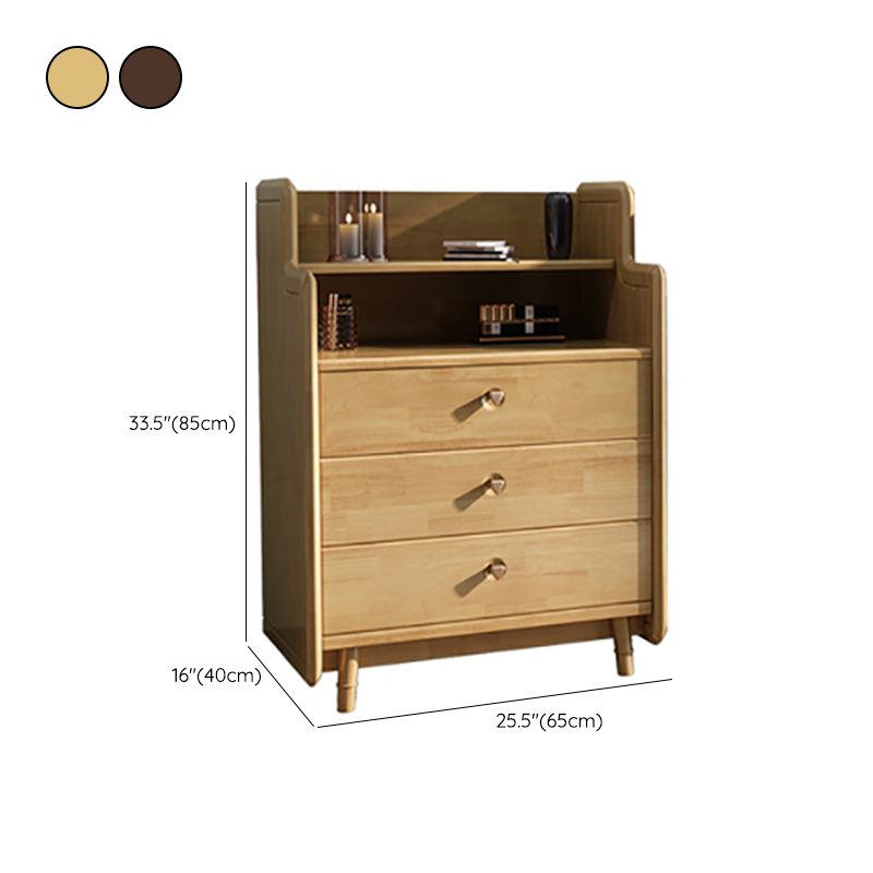 Solid Wood Storage Chest Modern Storage Chest Dresser with 3/4/5 Drawers