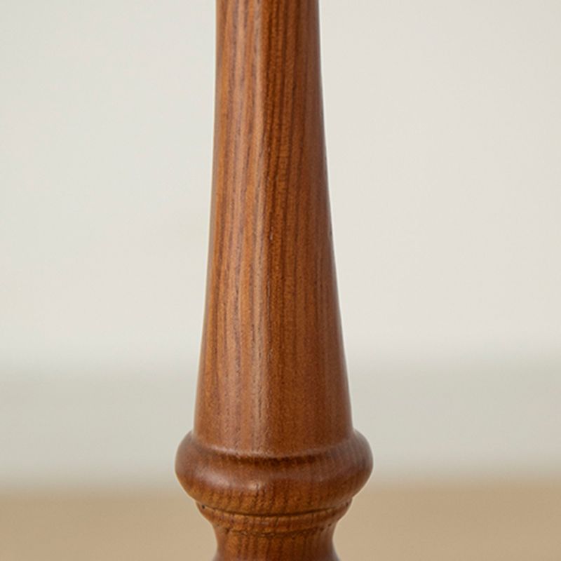 Rustic Round 3 Legs Side Table Solid Wood Tray Top End Table Set