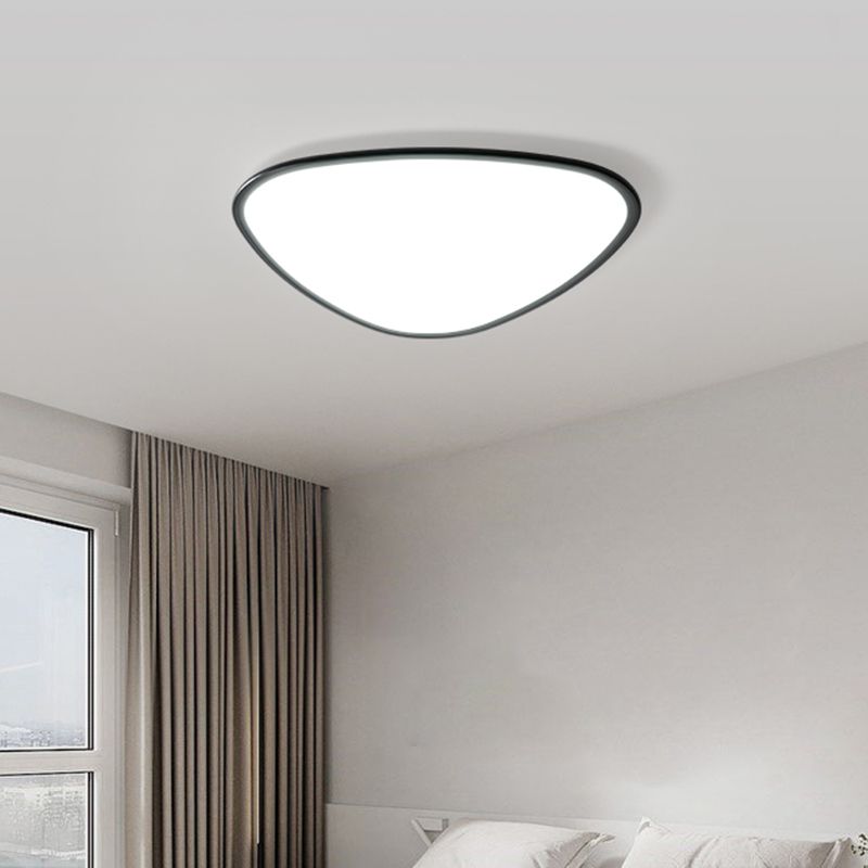Triangle Ceiling Light Fixture Simple LED Flush Mount for Bedroom