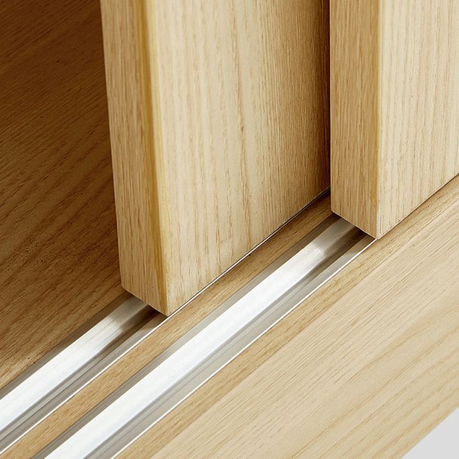 Manufactured Wood Kids Closet Contemporary Armoire Cabinet with Garment Rod