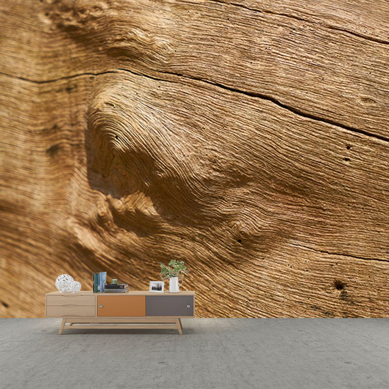 Vivid 3D Industrial Style Wood Texture Mural Mildew Resistant Wall Covering