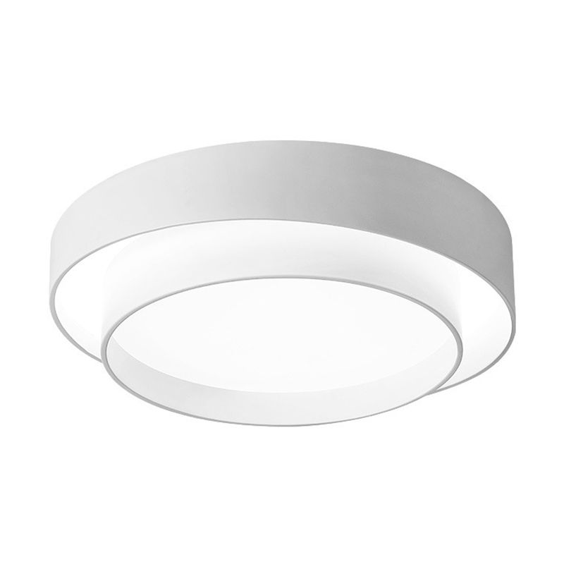 Plafonnier encastré en métal à Double cercle, luminaire de plafond encastré à LED Simple