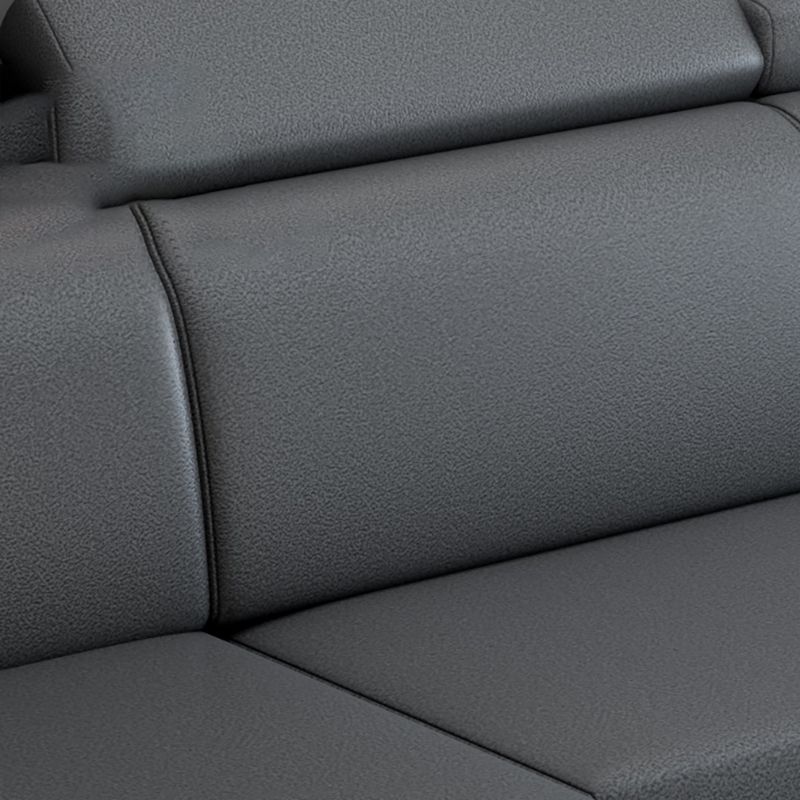 Contemporary High Back Sectionals 39.37" 4-Seater Fabric Square Arm Sofa