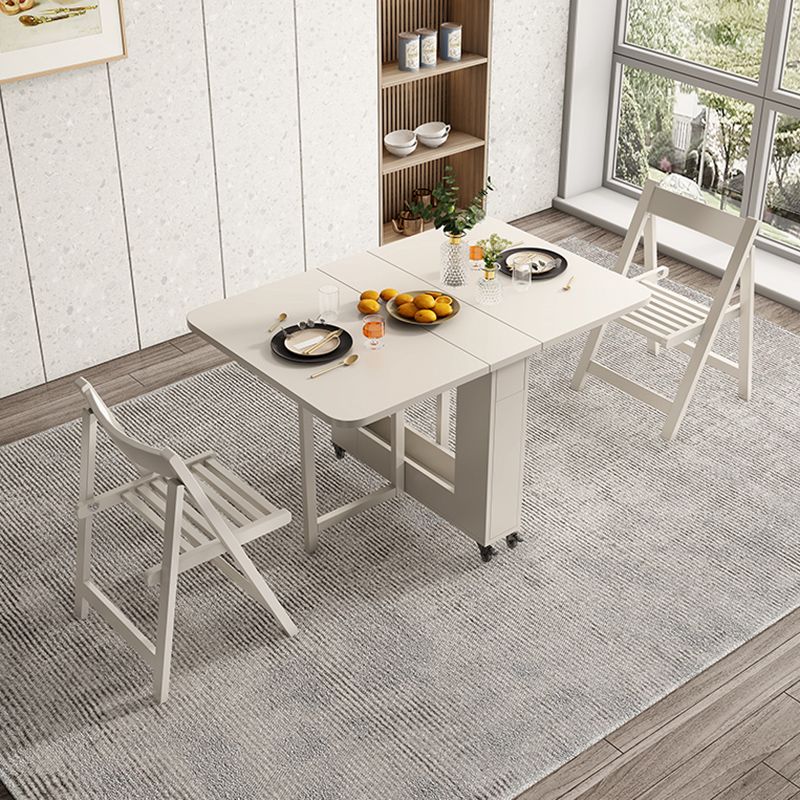 Modern Dining Set 1/3 Pcs Wood Folding Dining Table and Chairs