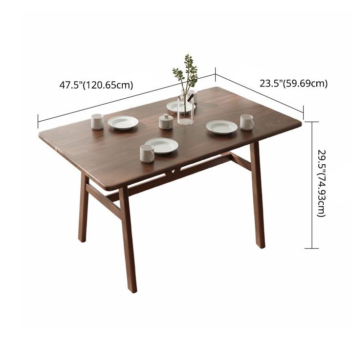 Modern Simple Household Standard Tableware Rectangular Kitchen Tableware 4 Legs Table