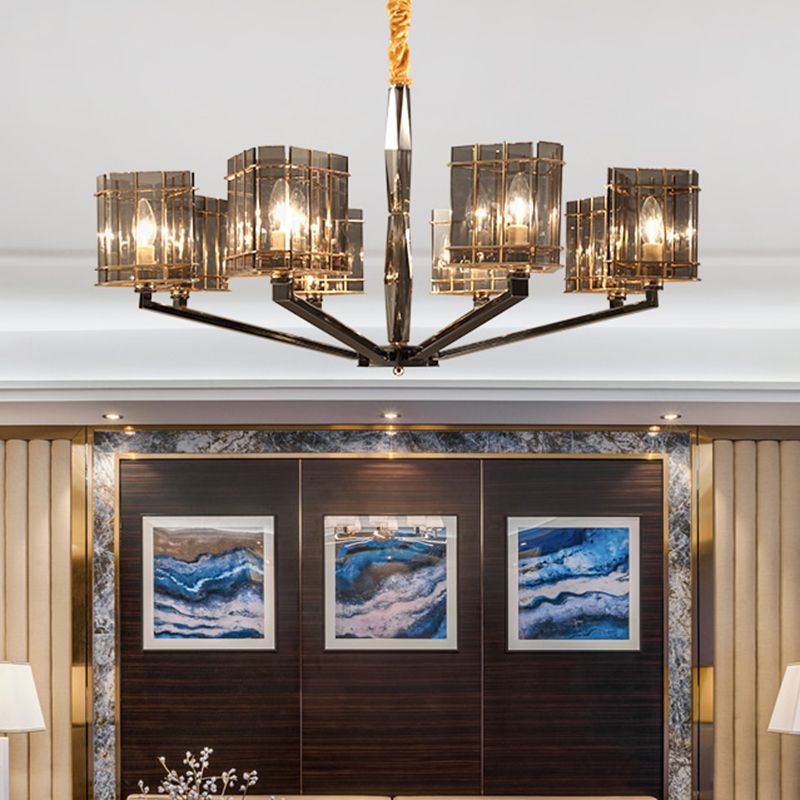 Lámpara de lámpara de lámpara de estilo moderno forma triangular de cristal luz colgante