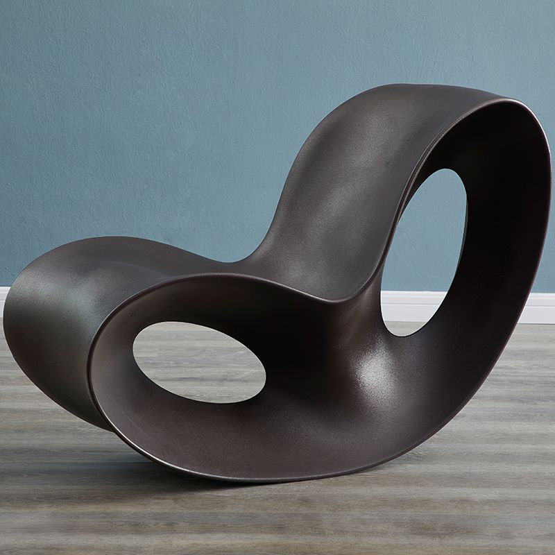 Contemporary Rocking Accent Chair Plastic & Acrylic Rocker Chair