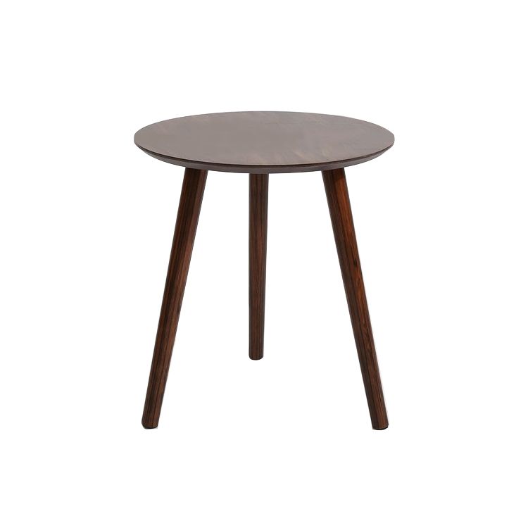 Scandinavian Style Sofa Side Accent Table Wooden Round Side End Table