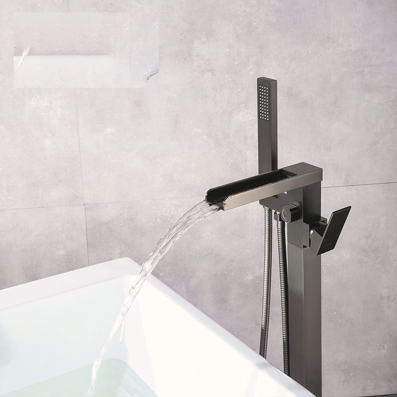 Modern Bathroom Faucet Floor Standing Handheld Shower Head Faucet
