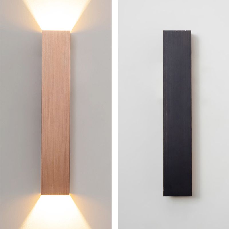 2 luces de pared geométrica de pared moderna de estilo de metal de estilo simple