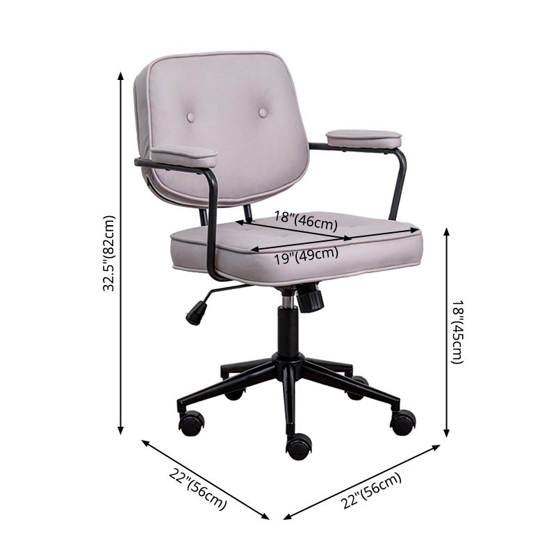 Minimalist Style Swivel Leather Dining Chair Open Back Dining Side Chair