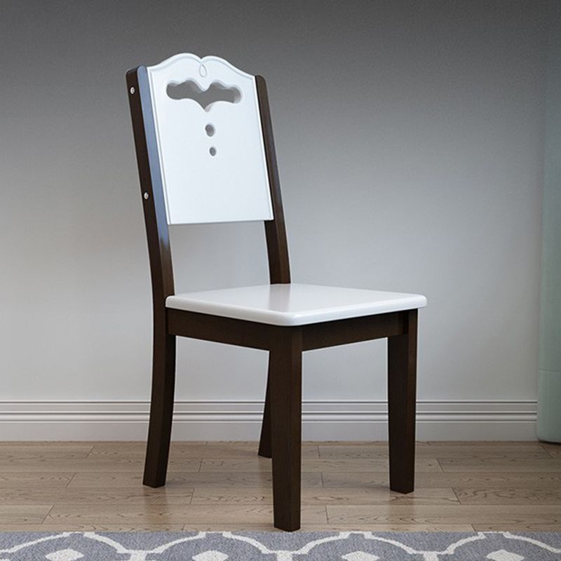 Chaise latéral de salle à manger en bois contemporain